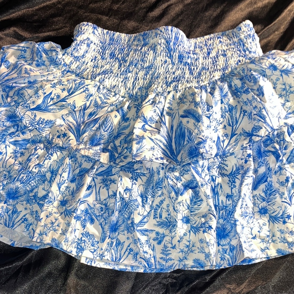 Blue Floral Women's Skirt